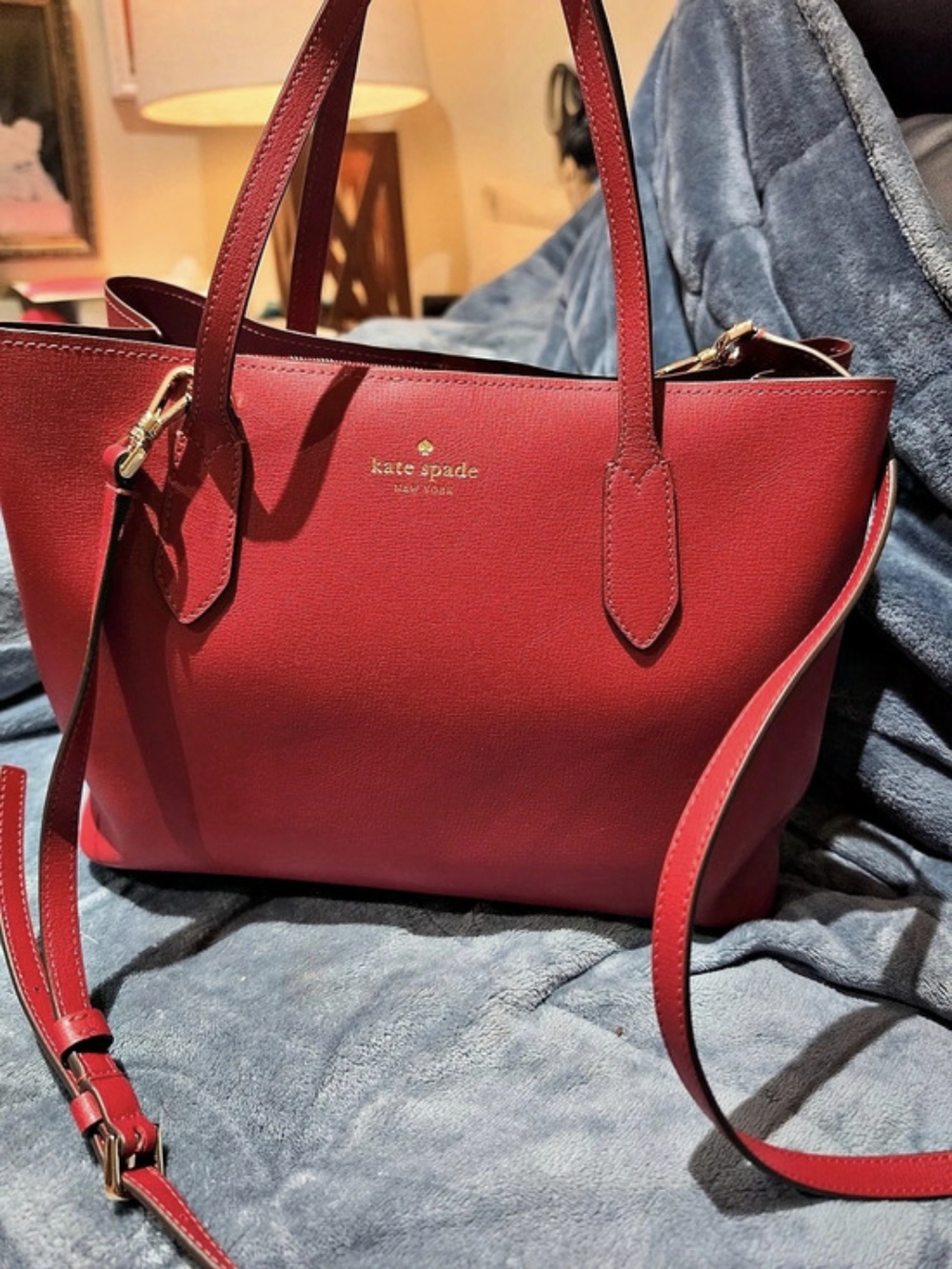 Kate Spade Grand Horizon Tote Bag in Red NWT